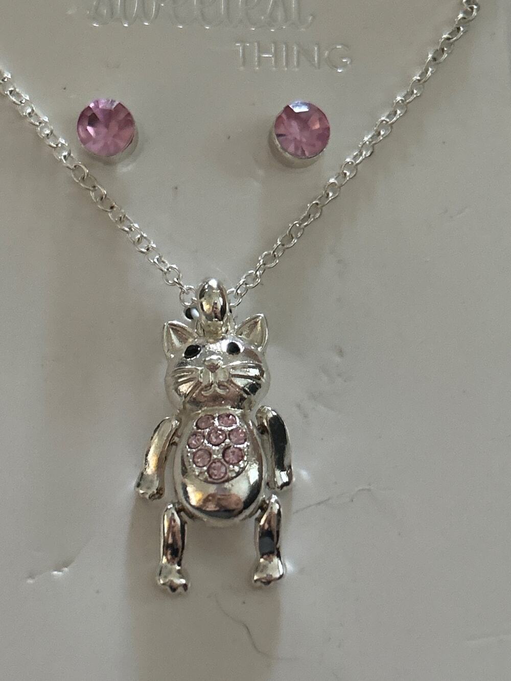 Articulated Cat Necklace 18"